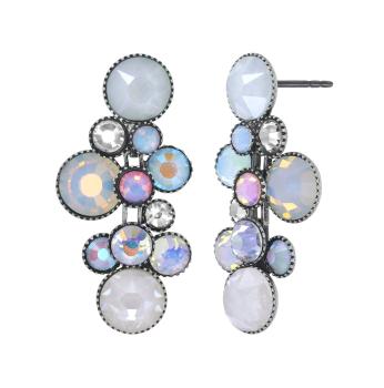 Weiß - Water Cascade earrings - Konplott